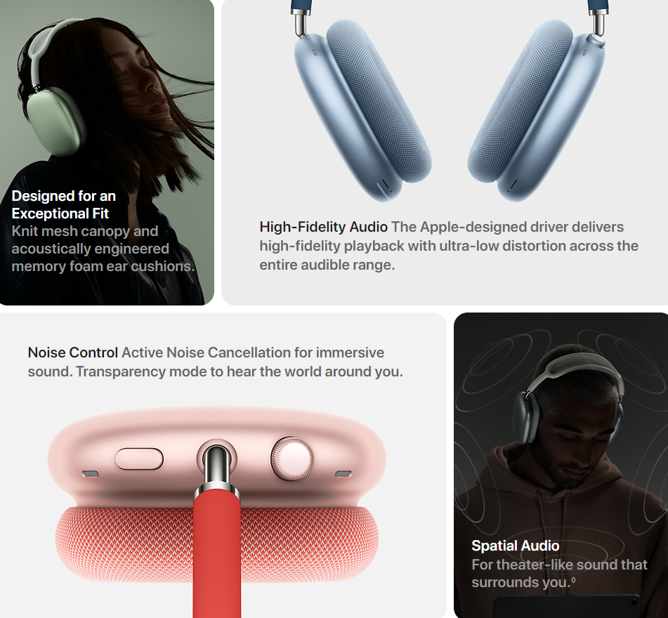 ヘッドホン Apple Air Pods Max Green Apple MGYN3ZA/A AirPods Max - Green|Harvey Norman | Harvey Norman